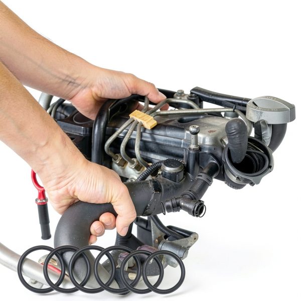 Engine Coolant O‑Ring Kit Apobelor HNBR Silver-5