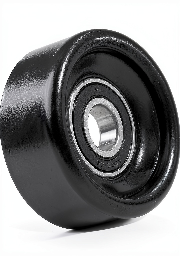 Idler pulley installed on a Chevrolet Blazer engine bay