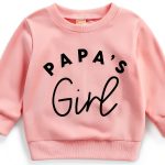 Amnnchya Girls Pink Sweatshirt 6-12 Months Baby Crewneck Pullover-0