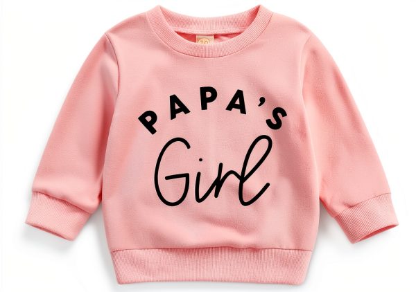 Amnnchya Girls Pink Sweatshirt 6-12 Months Baby Crewneck Pullover-0