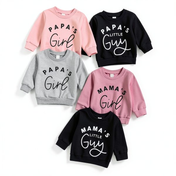 Amnnchya Girls Pink Sweatshirt 6-12 Months Baby Crewneck Pullover-6