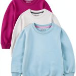 Toddler Girl Sweatshirt KidComfort Crewneck-0