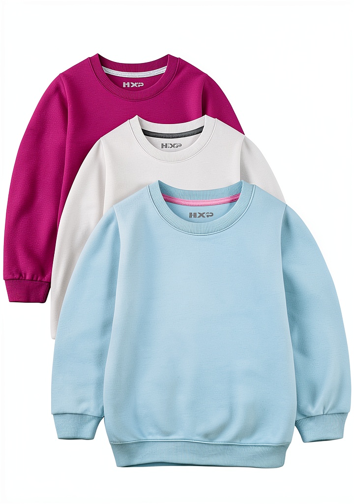 Toddler girl wearing KidComfort cotton sweatshirt in a park