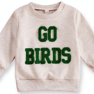 Toddler Baby Boy Go Birds Sweatshirt Gray 2-3T-0