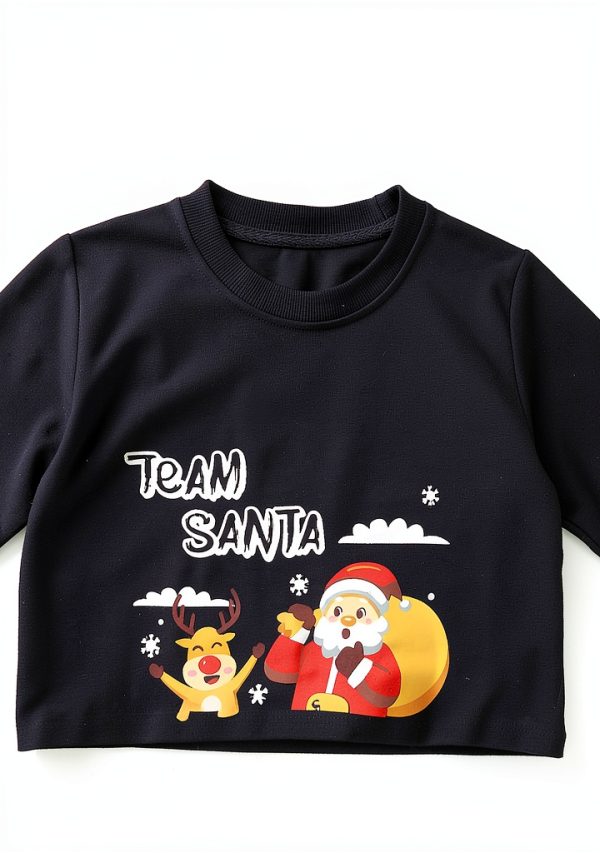 Kids Christmas Sweatshirt Unisex Holiday Hoodie Soft Cotton 2-7 Years-3