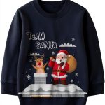 Kids Christmas Sweatshirt Unisex Holiday Hoodie Soft Cotton 2-7 Years-0