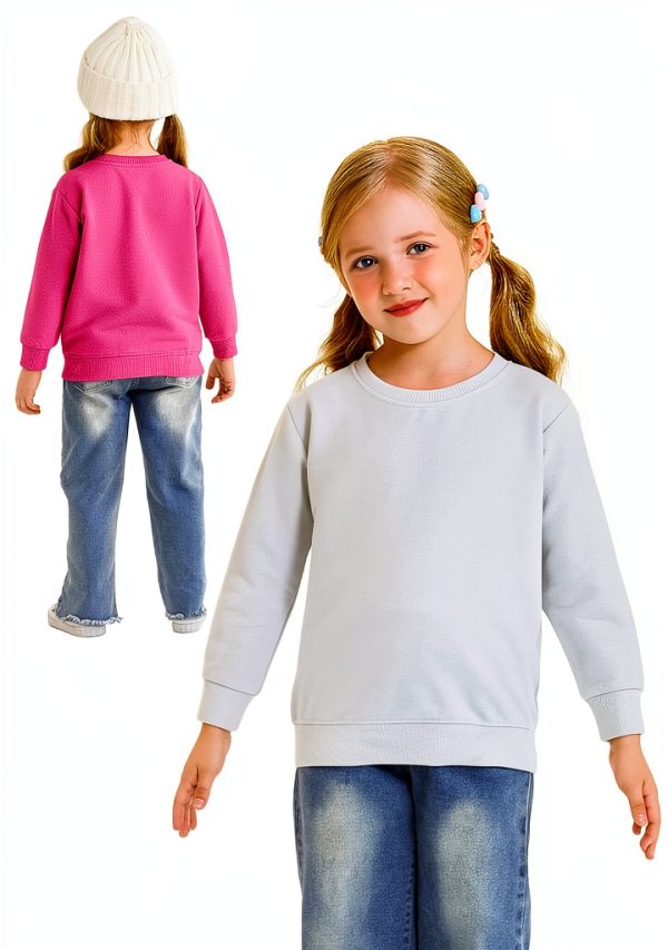 Cooraby Baby Girls Sweatshirt 3 Pack No Cap Crewneck Sleeve Pullover-4