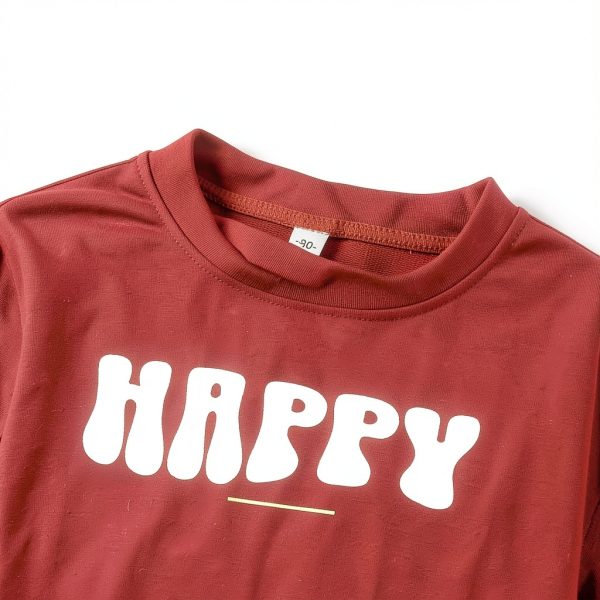 Happy New Year 2026 Sweatshirt Toddler Red Crewneck 3-4T-5-6Y-5