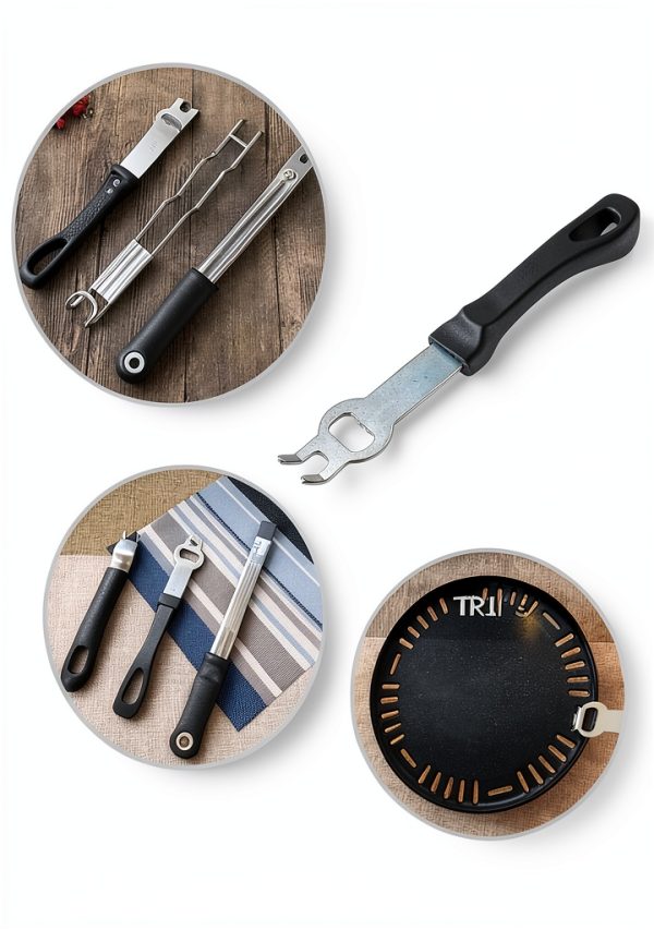 BESPORTBLE 2pcs Stainless Steel Grill Plate Lifter Tool for BBQ and-5